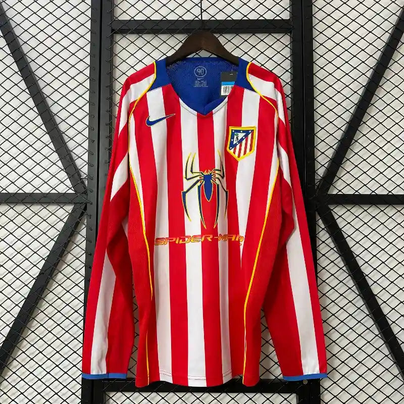 Maillot Rétro Atlético de Madrid 2004/2005 – Domicile Manches Longues – Homme