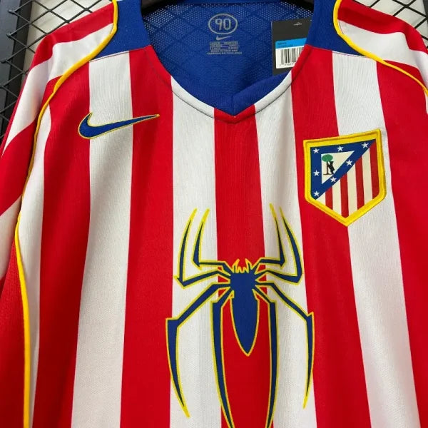 Maillot Rétro Atlético de Madrid 2004/2005 – Domicile Manches Longues – Homme