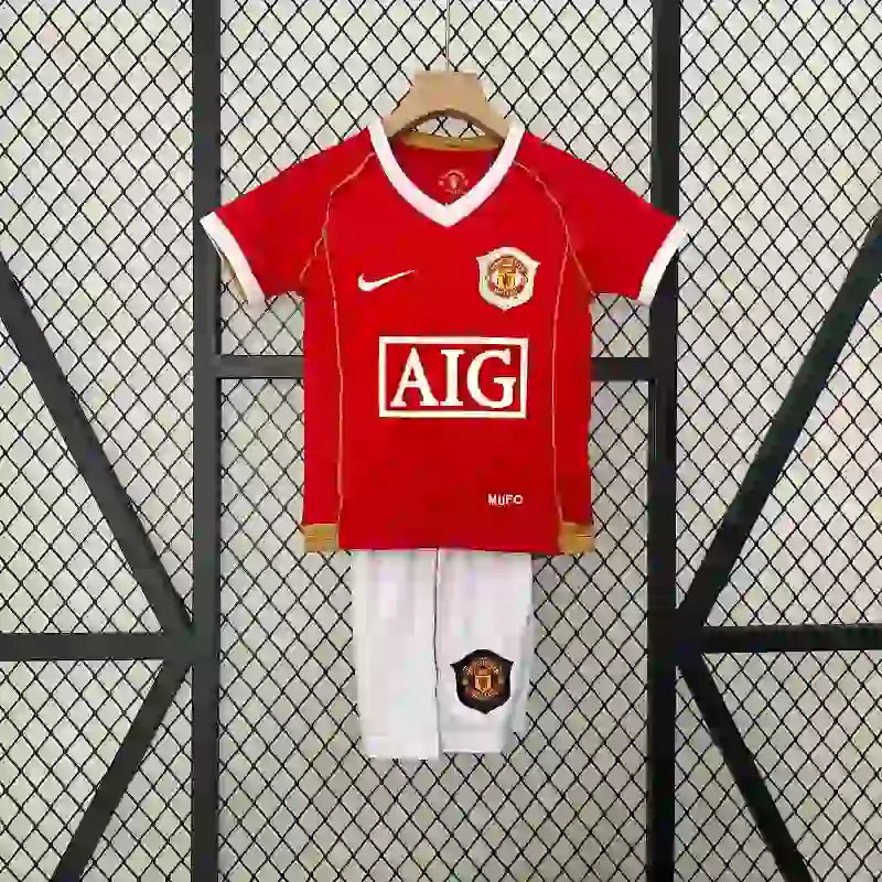 Ensemble enfant Manchester United 2006/2007 – Ensemble Domicile Enfant (Rétro)
