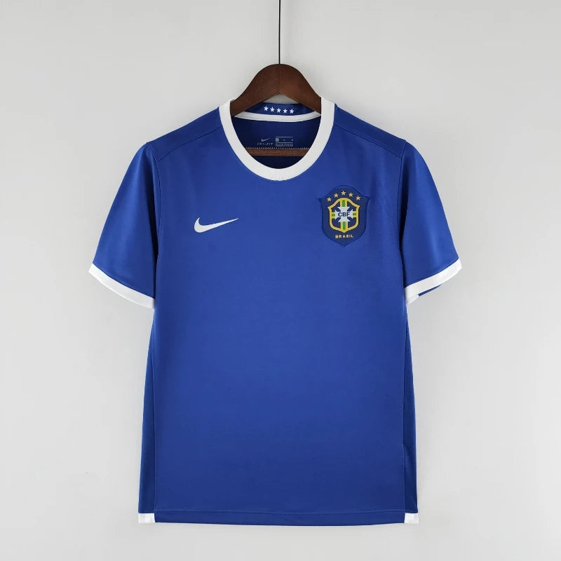 Maillot Brésil Rétro 2006 Maillot Extérieur- Manche Courtes