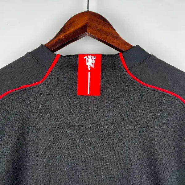Maillot Manchester United 2007/2008 – Maillot Extérieur Rétro Homme (Noir)