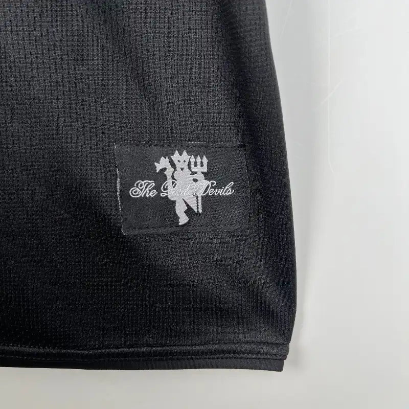 Maillot Manchester United 2007/2008 – Maillot Extérieur Rétro Homme (Noir)