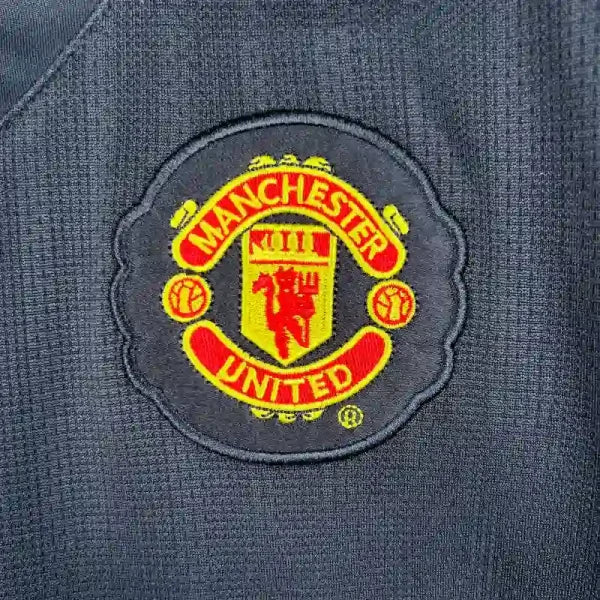 Maillot Manchester United 2007/2008 – Maillot Extérieur Rétro Homme (Noir)