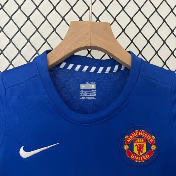 Ensemble enfant Manchester United 2008/2009 – Ensemble Third Away Enfant (Rétro Bleu)