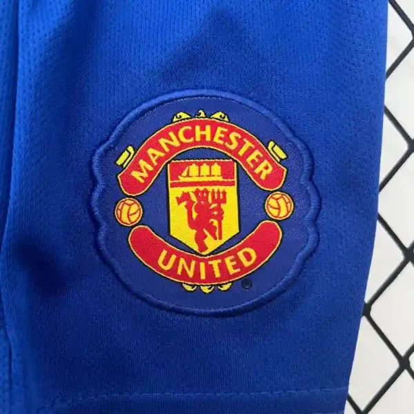 Ensemble enfant Manchester United 2008/2009 – Ensemble Third Away Enfant (Rétro Bleu)