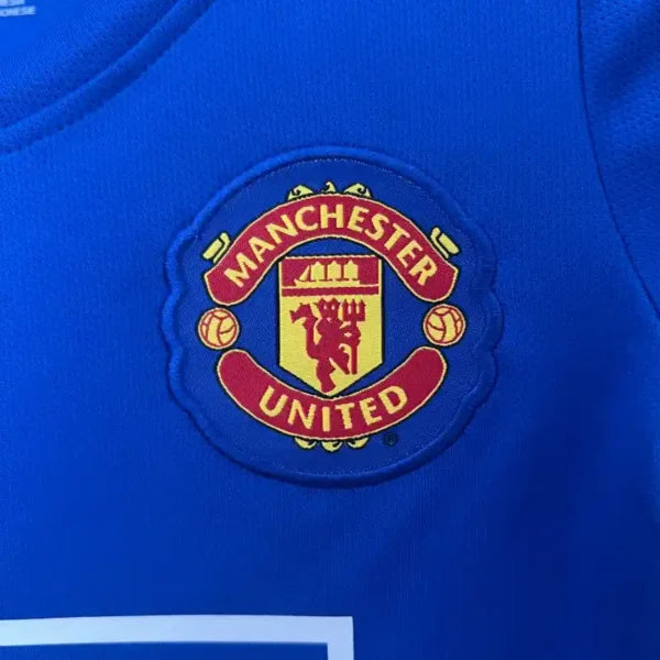 Ensemble enfant Manchester United 2008/2009 – Ensemble Third Away Enfant (Rétro Bleu)