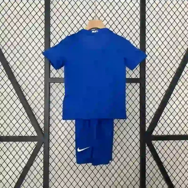 Ensemble enfant Manchester United 2008/2009 – Ensemble Third Away Enfant (Rétro Bleu)