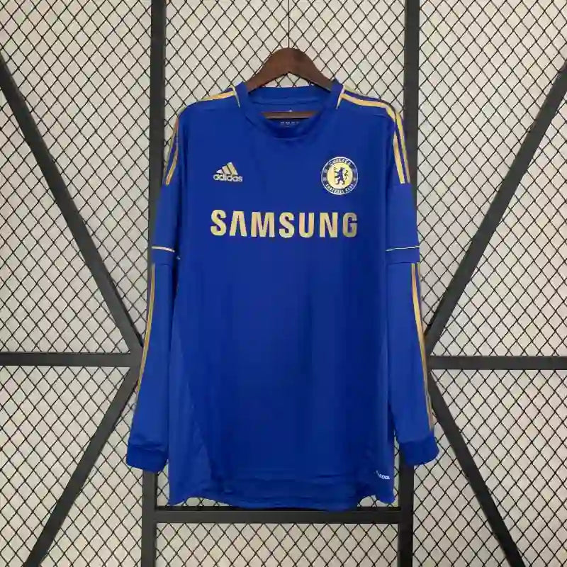 Maillots Chelsea FC 2012/2013 – Maillot Domicile Homme (Manches Longues, Rétro)