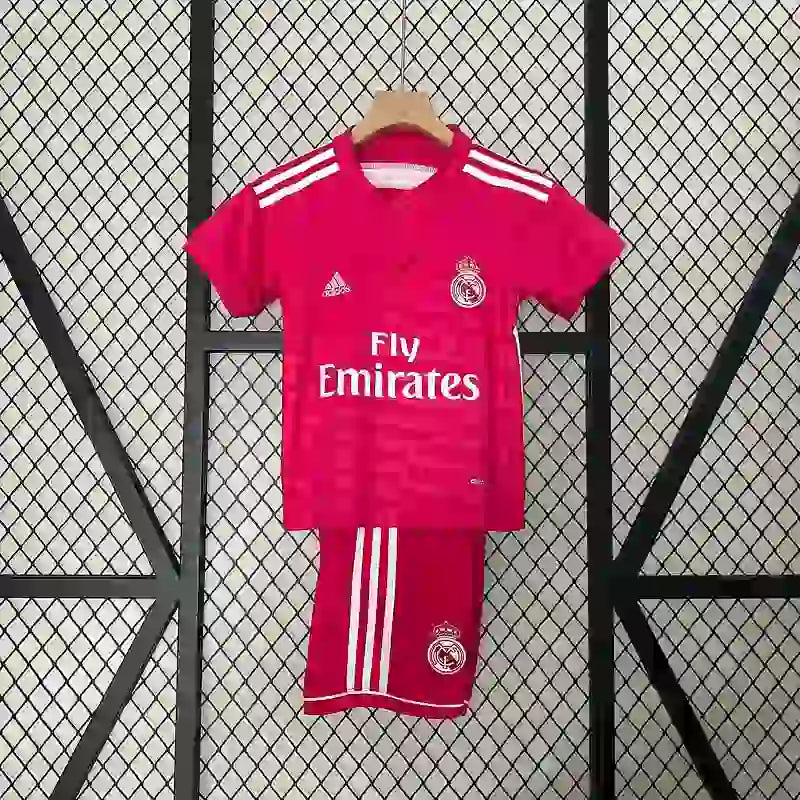 Ensemble Enfant Real Madrid Rétro 2014/2015 – Extérieur Rose