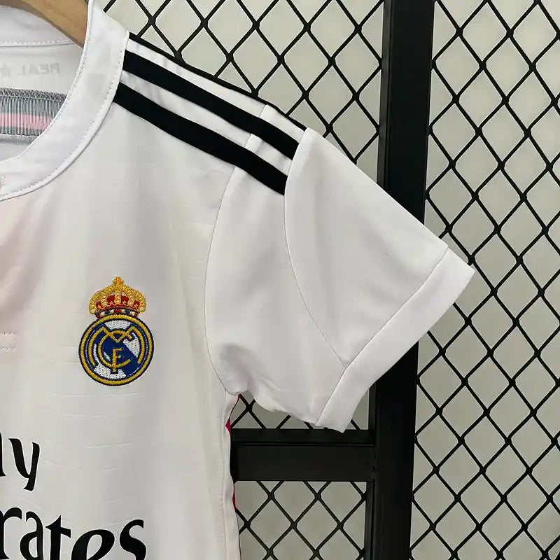 Ensemble Enfant Real Madrid Rétro 2014/2015 – Domicile Blanc Violet