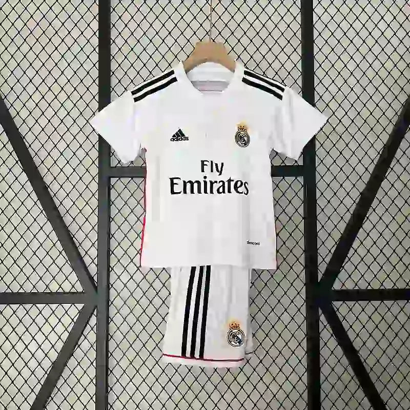 Ensemble Enfant Real Madrid Rétro 2014/2015 – Domicile Blanc Violet
