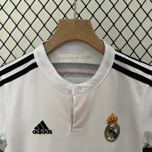 Ensemble Enfant Real Madrid Rétro 2014/2015 – Domicile Blanc Violet