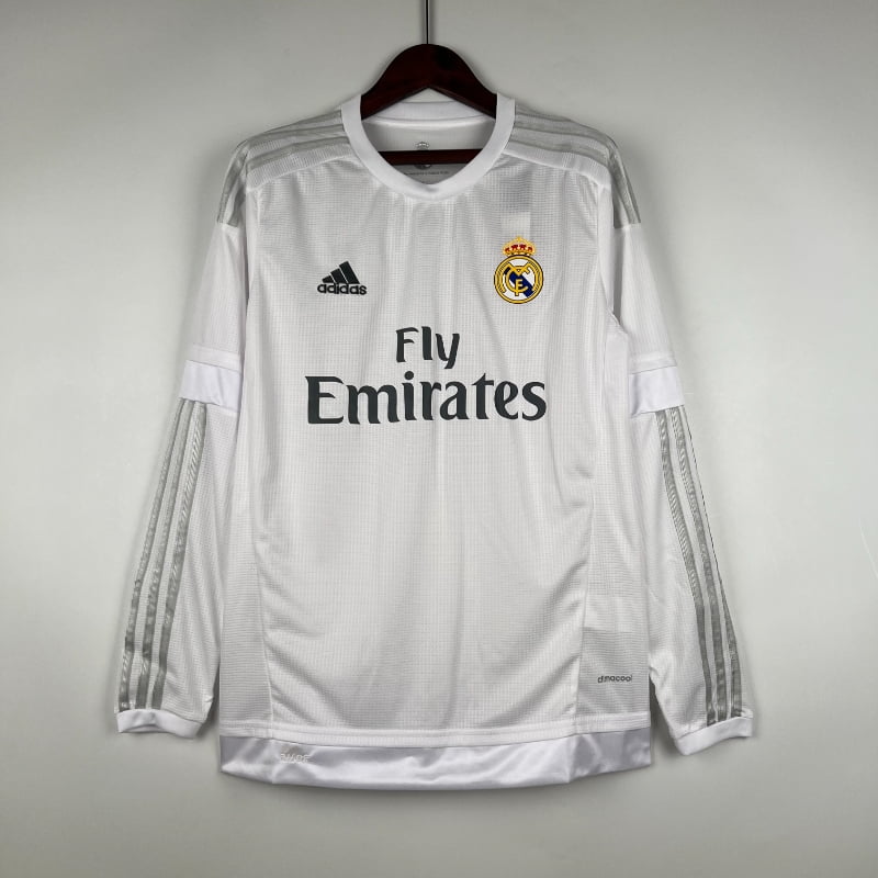 Maillot Real Madrid Rétro Homme 2015/2016 – Domicile Manches Longues