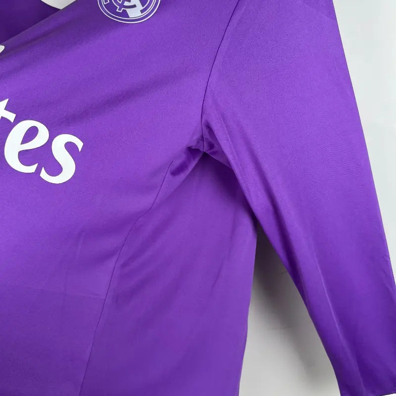 Maillot Real Madrid Rétro Homme 2016/2017 – Extérieur Manches Longues