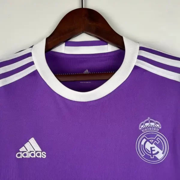 Maillot Real Madrid Rétro Homme 2016/2017 – Extérieur Manches Longues