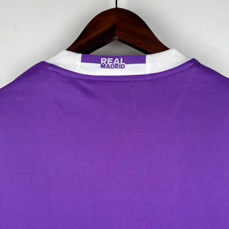 Maillot Real Madrid Rétro Homme 2016/2017 – Extérieur Manches Longues
