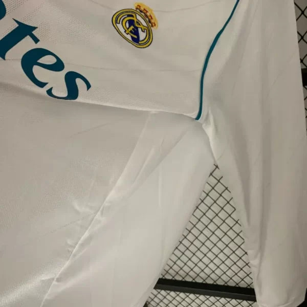 Maillot Real Madrid Rétro Homme 2017/2018 – Domicile Manches Longues