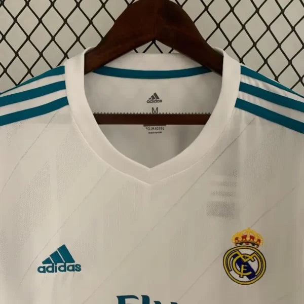 Maillot Real Madrid Rétro Homme 2017/2018 – Domicile Manches Longues