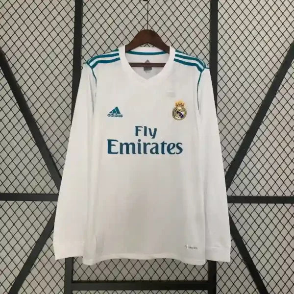 Maillot Real Madrid Rétro Homme 2017/2018 – Domicile Manches Longues