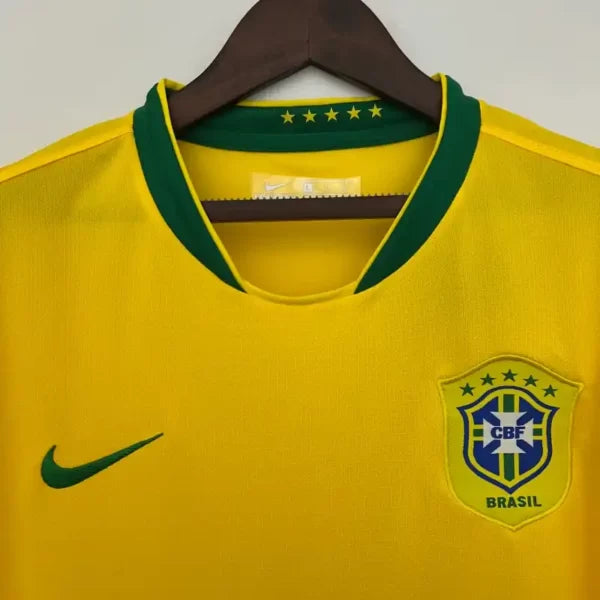 Maillot Brésil Rétro 2006 Maillot Domicile- Manche Courtes