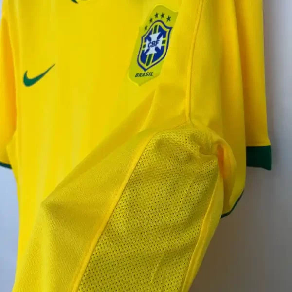 Maillot Brésil Rétro 2006 Maillot Domicile- Manche Courtes