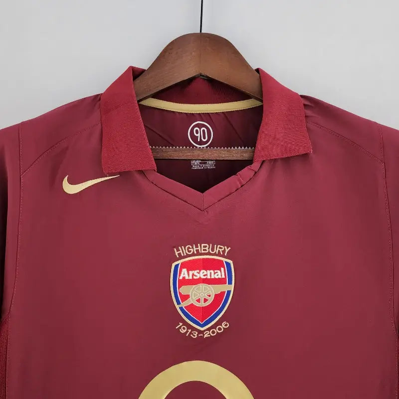 Maillot Rétro Arsenal 2005/2006 – Domicile(Manches Longues)