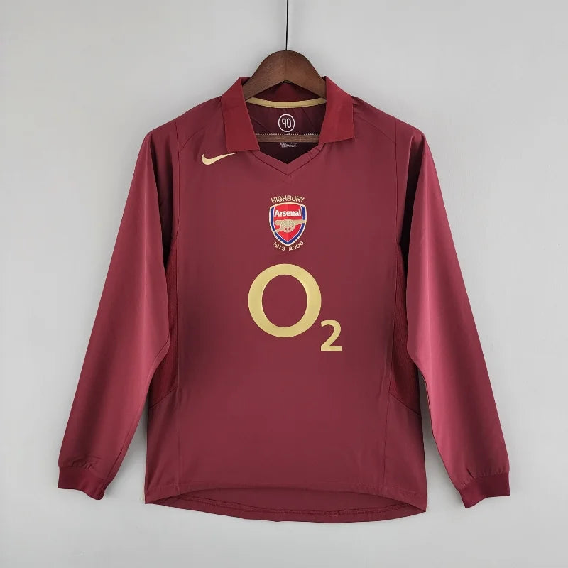 Maillot Rétro Arsenal 2005/2006 – Domicile(Manches Longues)