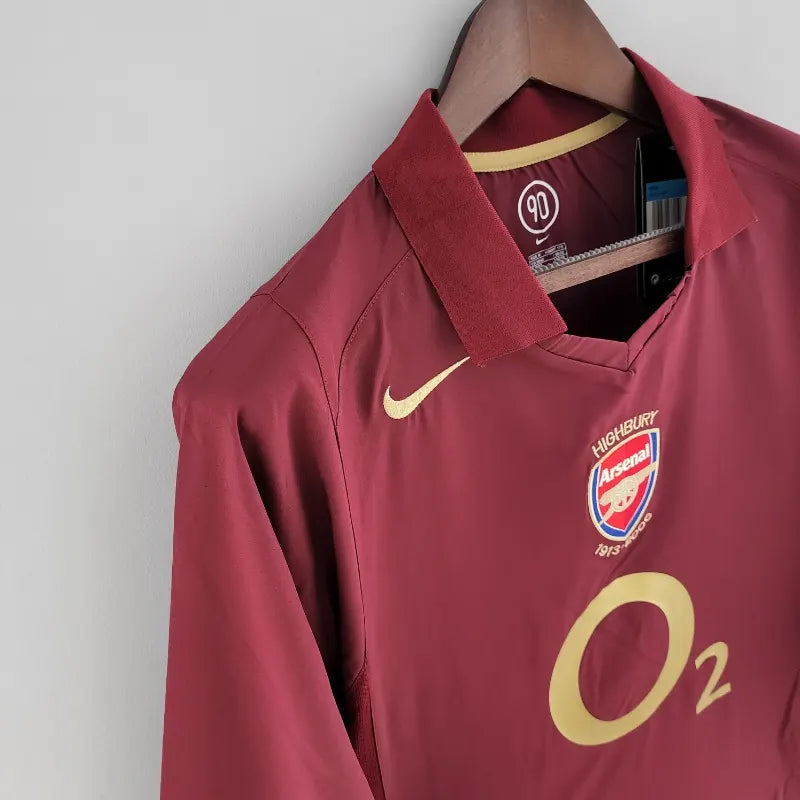 Maillot Rétro Arsenal 2005/2006 – Domicile(Manches Longues)