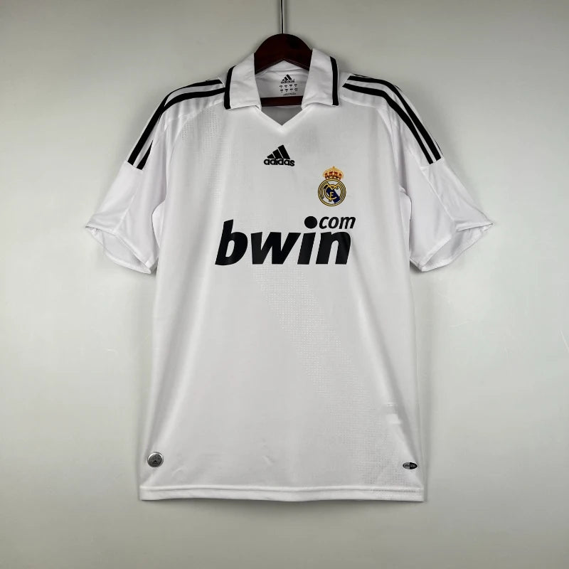 Maillot Real Madrid Rétro Homme 2008/2009 Domicile Blanc