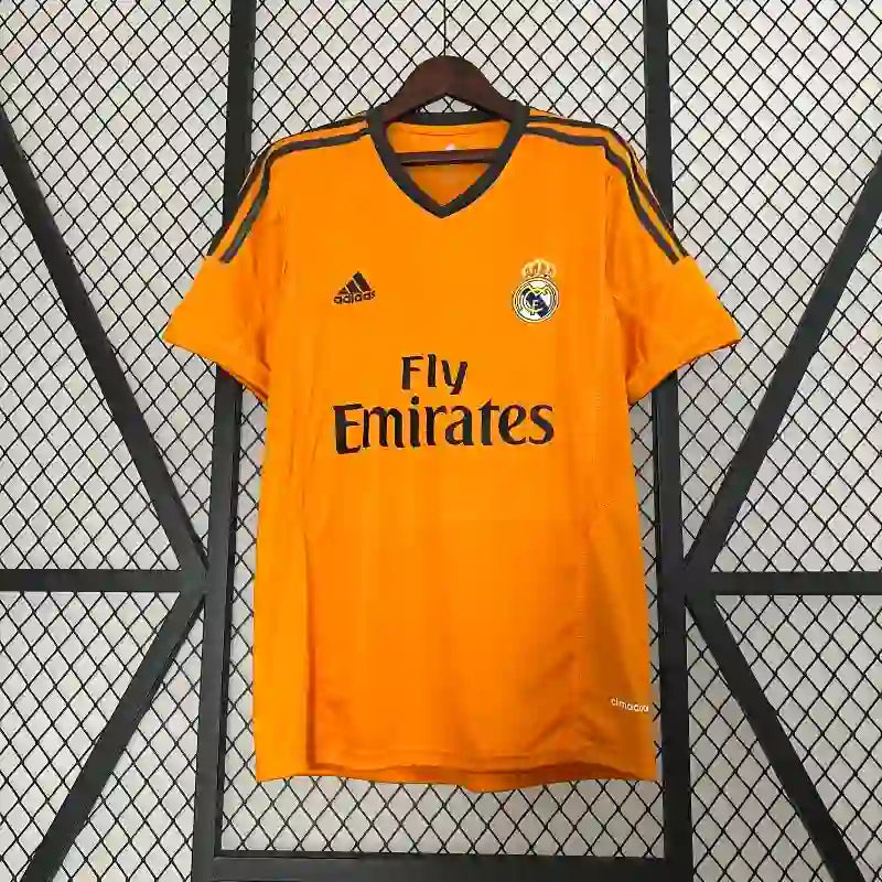 Maillot Real Madrid Rétro Homme 2013/2014 Extérieur Orange