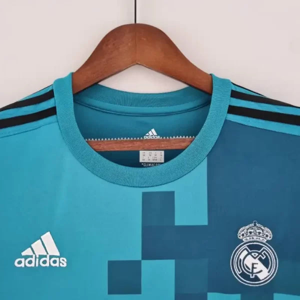 Maillot Real Madrid Rétro Homme 2017 2018 Third Bleu