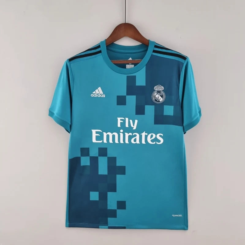 Maillot Real Madrid Rétro Homme 2017 2018 Third Bleu