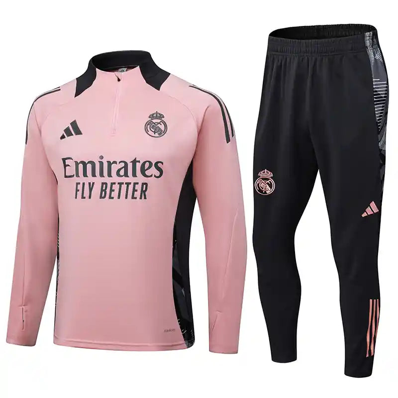 Ensemble Real Madrid 2025/26 – Édition Spéciale Rose -Manches Longues