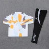 Ensemble Real Madrid 2024/2025- Manches longues Blanc Orange Noir (Third Kit)