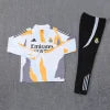 Ensemble Real Madrid 2024/2025- Manches longues Blanc Orange Noir (Third Kit)