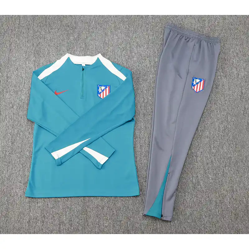Ensemble Homme Atlético de Madrid 2024/2025 – Haut Bleu Clair &; Jogging Gris
