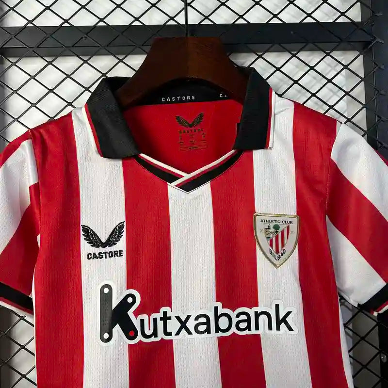 Ensemble Enfant Athletic Bilbao 25/26 Domcilie- Rouge et blanc Homme