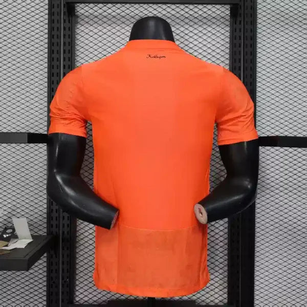 Maillot Manchester City FC 2025/2026 – Maillot Second Extérieur Homme (Orange à Bande Diagonale, Version Joueur)