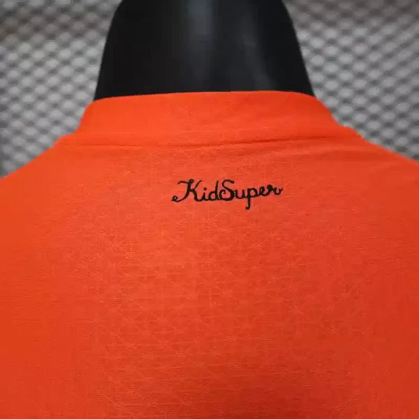 Maillot Manchester City FC 2025/2026 – Maillot Second Extérieur Homme (Orange à Bande Diagonale, Version Joueur)