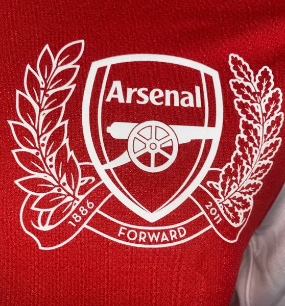 Maillot Rétro Arsenal 2011/2012 Domicile – (Manches Longues)- Full Patch