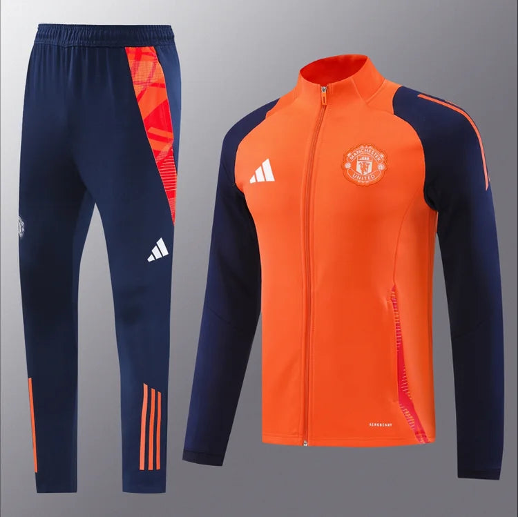 Ensemble Entraînement Manchester United 2024 Orange S-2XL