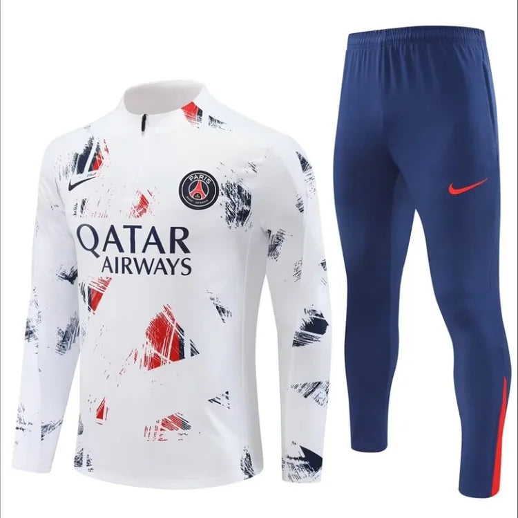 Ensemble Entraînement PSG 2024/2025 Blanc S-XXL