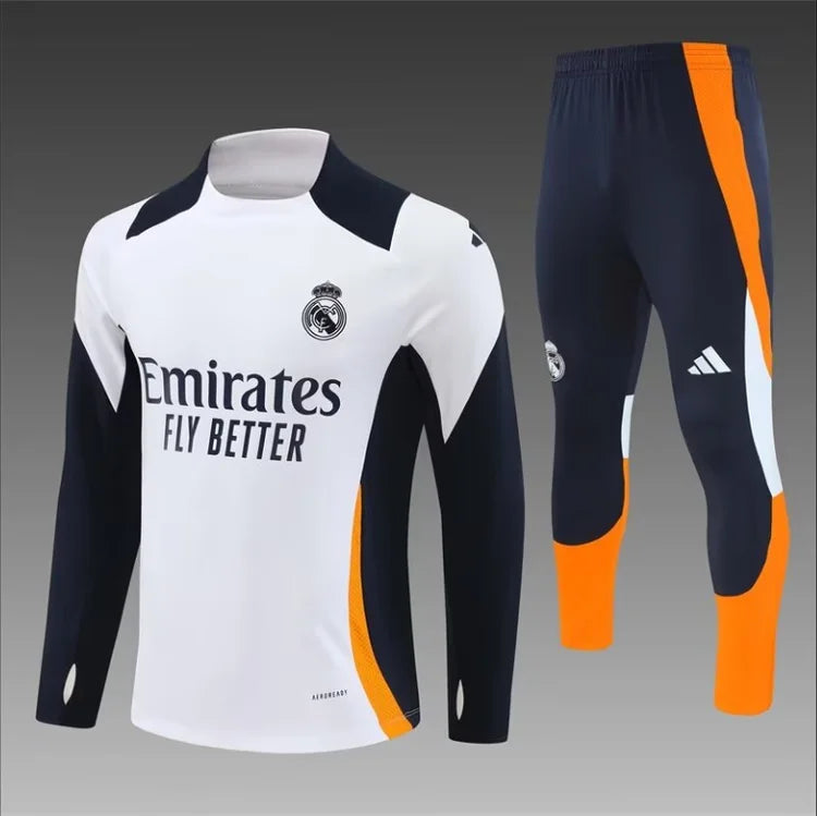 Ensemble Entraînement Real Madrid 24/25 Blanc S-XXL