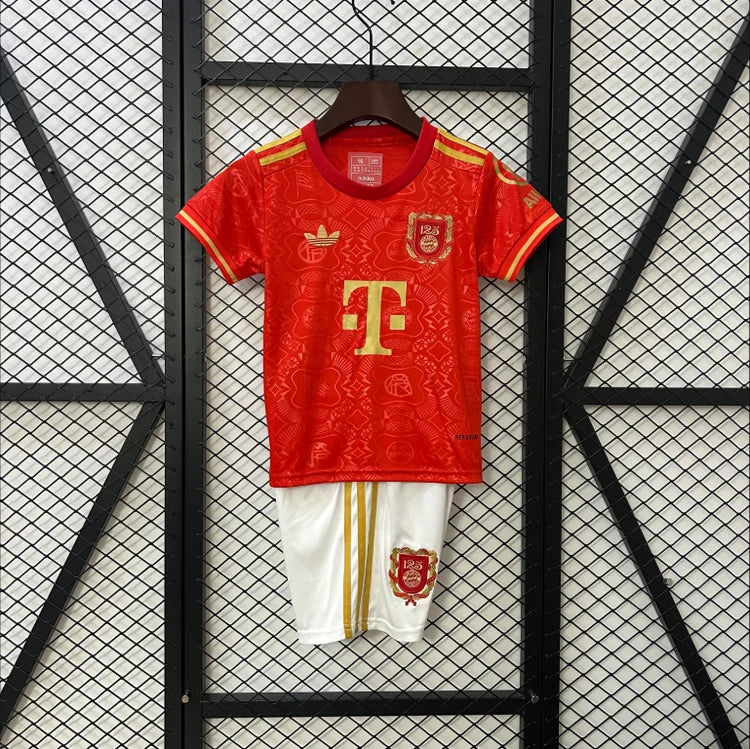 Maillots Enfant Domicile Bayern 25/26 Rouge 16-28
