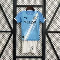 Maillots Enfant Domicile Manchester City 2025/2026 Bleu clair taille 16-28