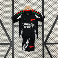 Maillots Enfant Extérieur Arsenal 2024/2025 Noir 16-28