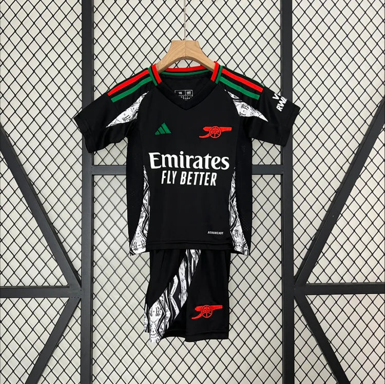 Maillots Enfant Extérieur Arsenal 2024/2025 Noir 16-28