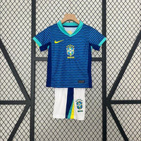 Maillots Enfant Extérieur Brésil 2024/2025 Bleu 16-28
