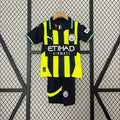Ensemble Enfant Manchester City Extérieur 24/25 Noir Jaune