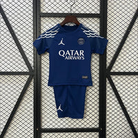 Maillots Enfant Extérieur PSG 2025/2026 Bleu Marine taille 16-28